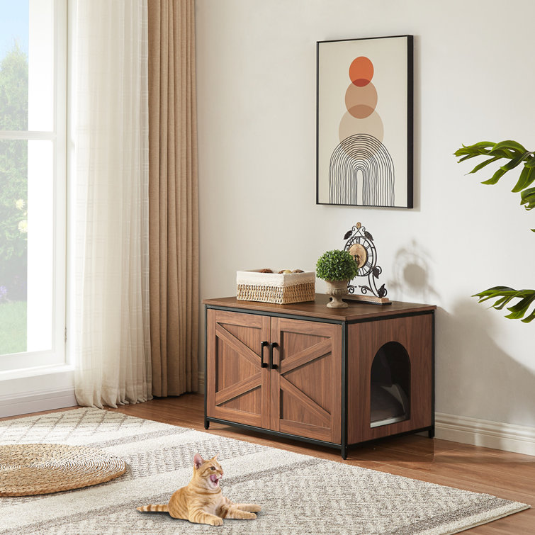 Tucker Murphy Pet™ Enclosed Litter Box Enclosure & Reviews Wayfair